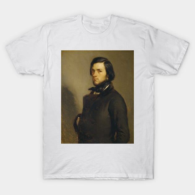 Portrait of a Man by Jean-Francois Millet T-Shirt by Classic Art Stall